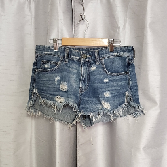 Free People Pants - Free People • Destroyed Jean Shorts